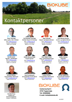 Kontaktpersoner