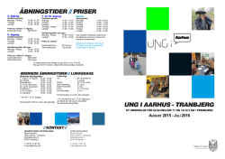 Informationsfolder Ung i Aarhus - Tranbjerg 2015-2016