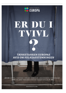 Tænketanken EUROPAs avis (optimeret til iPad/telefon)