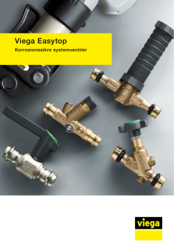 Easytop: Korrosionssikre systemventiler / Brochure
