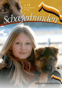 Schæferhunden_nr. 1-2 2015 - Schæferhundeklubben for Danmark