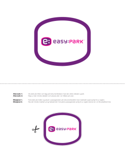 EasyPark sticker for printing 2015
