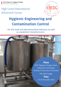 Hygienic Engineering and Contamination Control