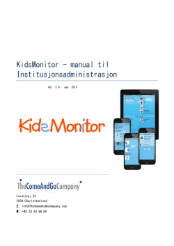 KidsMonitor - The Come And Go Company