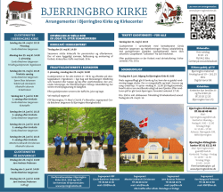 Arrangementer i Bjerringbro Kirke og Kirkecenter