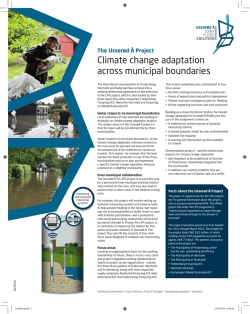 Climate change adaptation across municipal boundaries