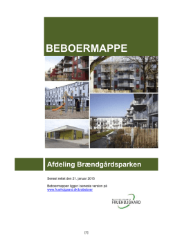 BEBOERMAPPE - Boligselskabet Fruehøjgaard