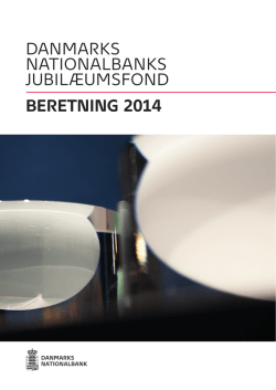 danmarks nationalbanks jubilæumsfond beretning