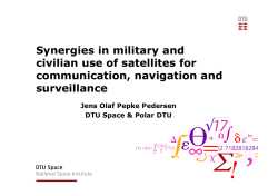 Synergies in military and civilian use of satellites for communication