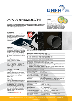 DAFA UV rørkrave 260/345