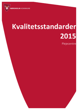 Kvalitetsstandarder 2015 - Louiselund