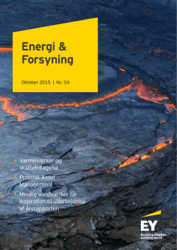 Energi & Forsyning. Oktober 2015. Nr. 54