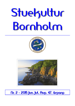 Medlemsblad 2 - Stuekultur Bornholm
