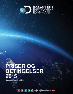 Discovery Networks Danmarks Priser og Betingelser 2015