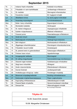 September 2015 - Plejehjemmet Kornumgaard