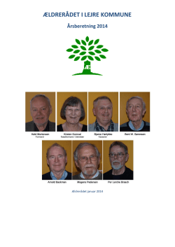 årsberetning 2014 - Ældrerådet i Lejre Kommune
