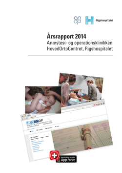 Årsrapport 2​014 Aæstesi- og operationsklinikken