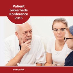 Patient Sikkerheds Konference 2015