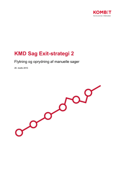 KMD Sag Exit-strategi 2, 20. marts 2015