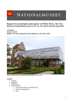 Rapport fra arkæologisk undersøgelse på Vesterborg kirkegård