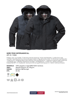 GORE-TEX® VINTERJAKKE GLL