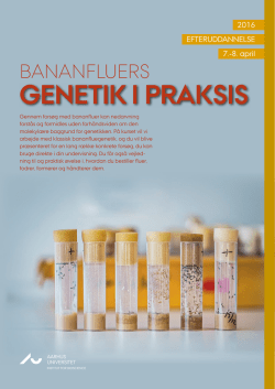 GENETIK I PRAKSIS - Institut for Bioscience