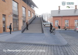 Ny Perronbro over banen i Viborg