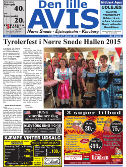 Tyrolerfest i Nørre Snede Hallen 2015