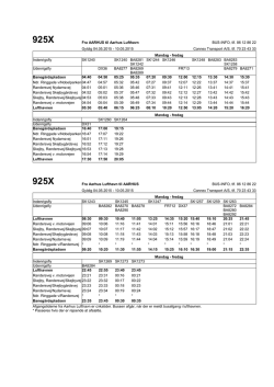 925X 925X - Midttrafik