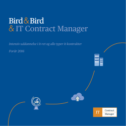 & IT Contract Manager