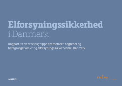 Læs rapporten om elforsyningssikkerhed i Danmark.