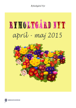 Ryholtgård Nyt - april-maj 2015