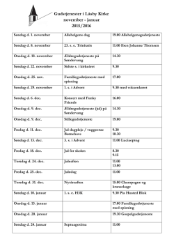 Her kan du hente en liste over de kommende