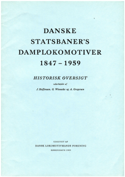 Danske Statsbaners Damplokomotiver 1847