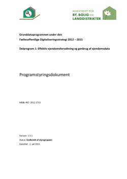 Programstyringsdokument v.1.5.1