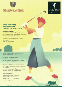 Københavns Golf Klub åben damedag
