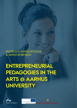 Entrepreneurial pedagogies in the Arts 2015 - PURE