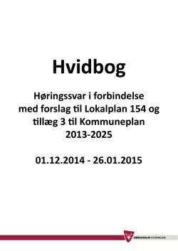 Høringssvar - Hørsholm Kommune