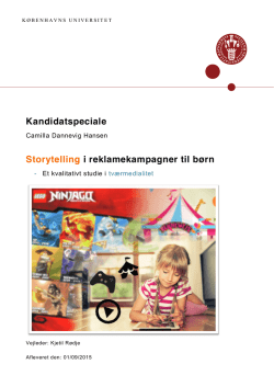 Storytelling i reklamekampagner til b&oslash;rn