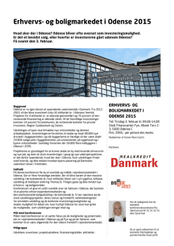 Erhvervs- og boligmarkedet i Odense 2015