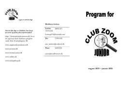 Club Zoom Junior - Fredericia Indre Mission