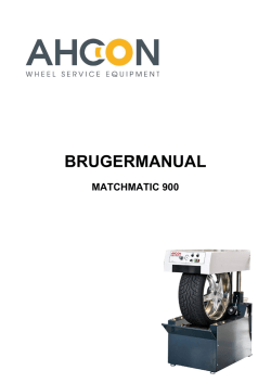 Brugermanual, Match Matic 900 Hent PDF
