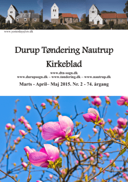 Marts April Maj 2015 - Durup Tøndering Nautrup Sogn