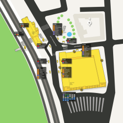 Oversigtskort for Aalborg Busterminal