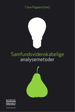 Samfundsvidenskabelige analysemetoder