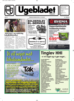 Læs Ugebladet uge 32 - Ugebladet for Tinglev
