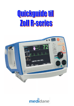 Quickguide til Zoll R-series
