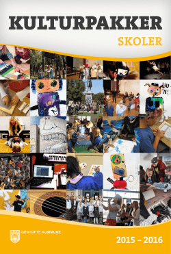 Skole 2015-2016 - Kulturskolerne