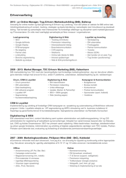 CV som pdf - Per Guldmann Konring