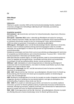 long CV as PDF - Copenhagen Business School